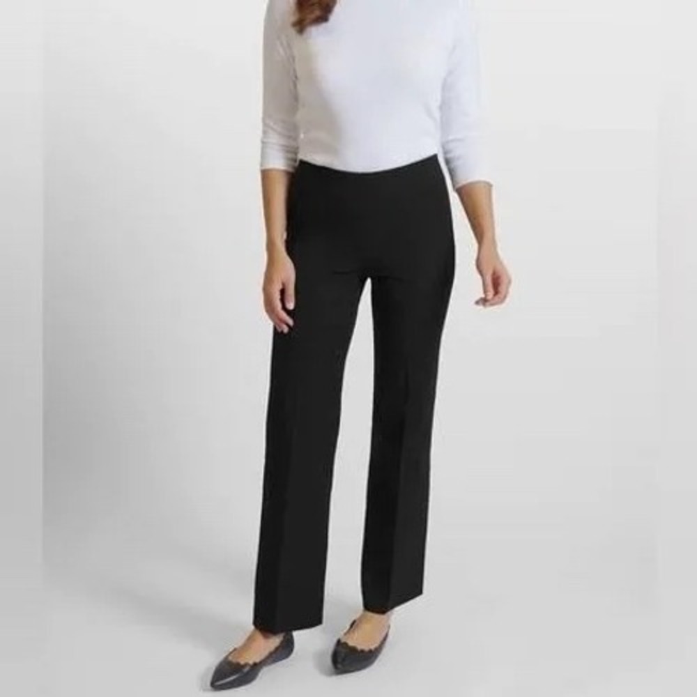 Peace‎ of Cloth Womens Black Straight Leg Dress Pants Size 12 Made in USA